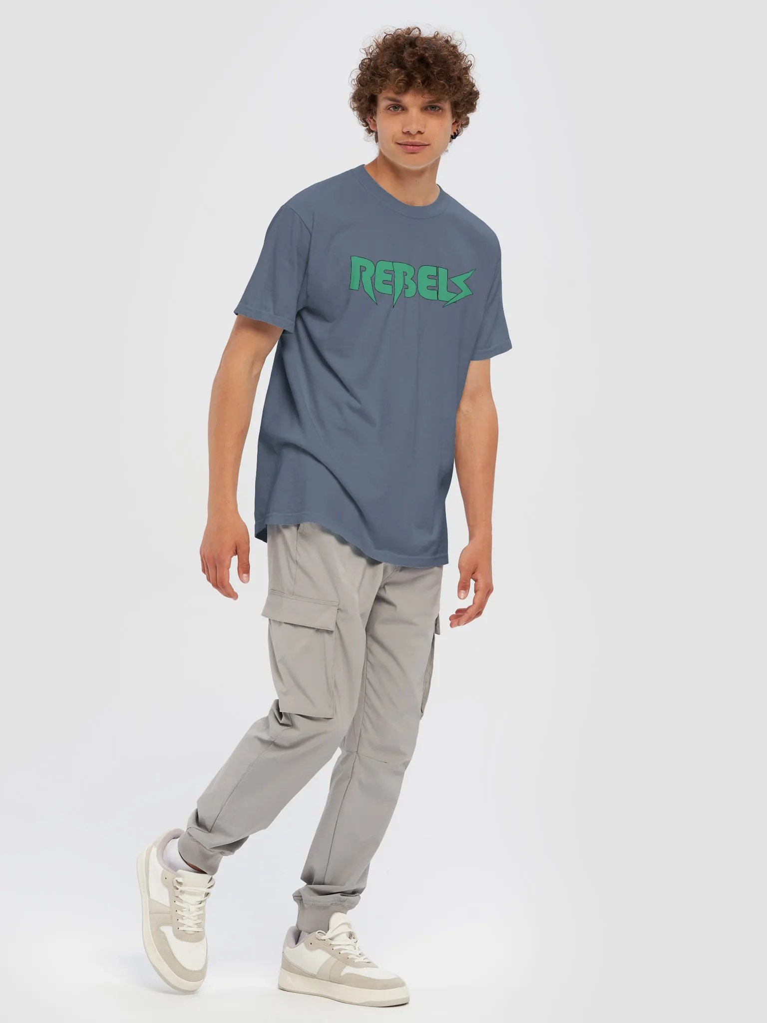 Rebels T-Shirt Blue Jean | Green product image (7)