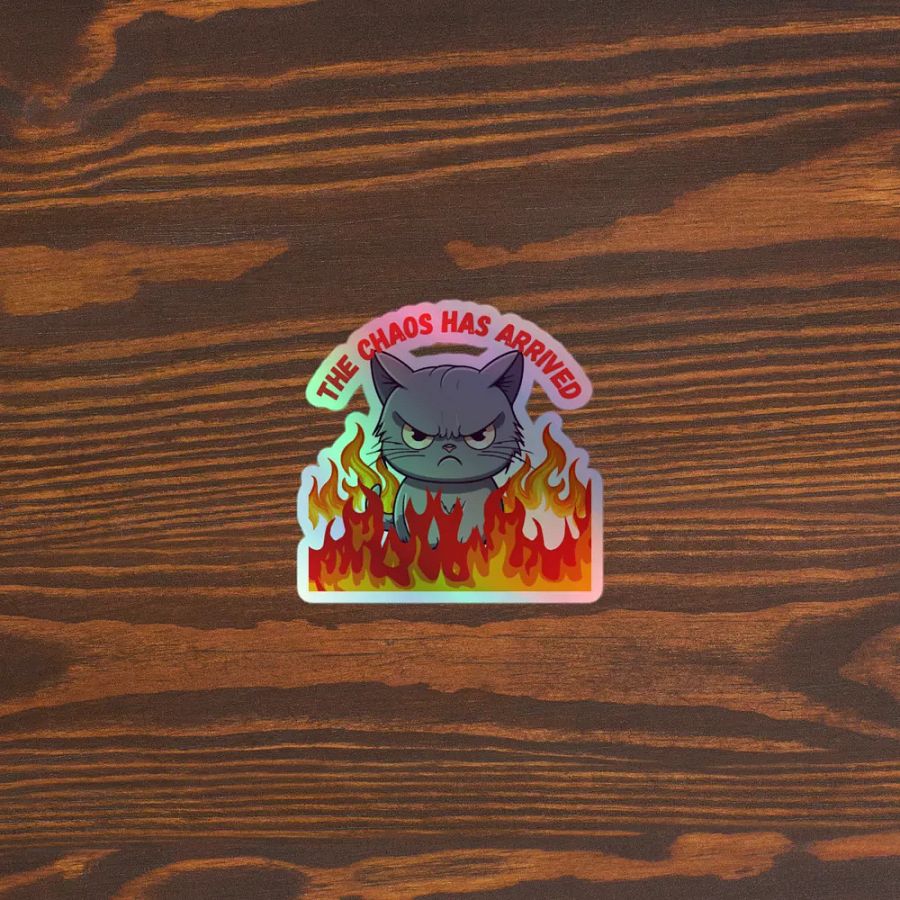 Chaos Cat Holographic Sticker Sheet product image (5)