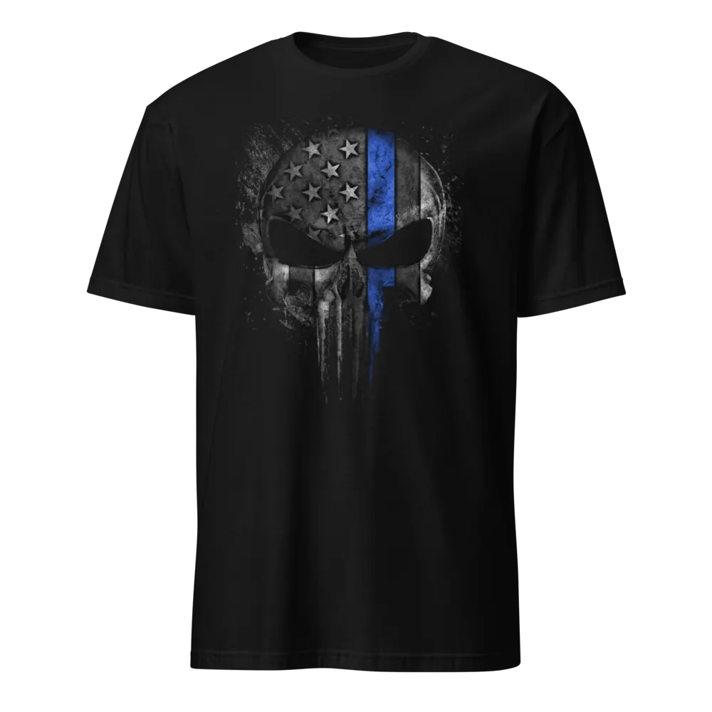 Thin Blue Line Skull product image (1)