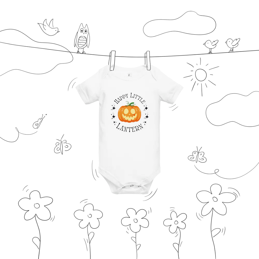 Happy Little Lantern Bella+Canvas Baby Short Sleeve One Piece product image (9)