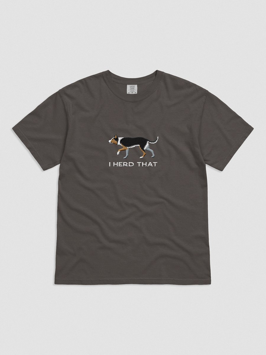 I Herd That T-Shirt(Embroidered) of an Australian Koolie(Black Tricolor) product image (5)