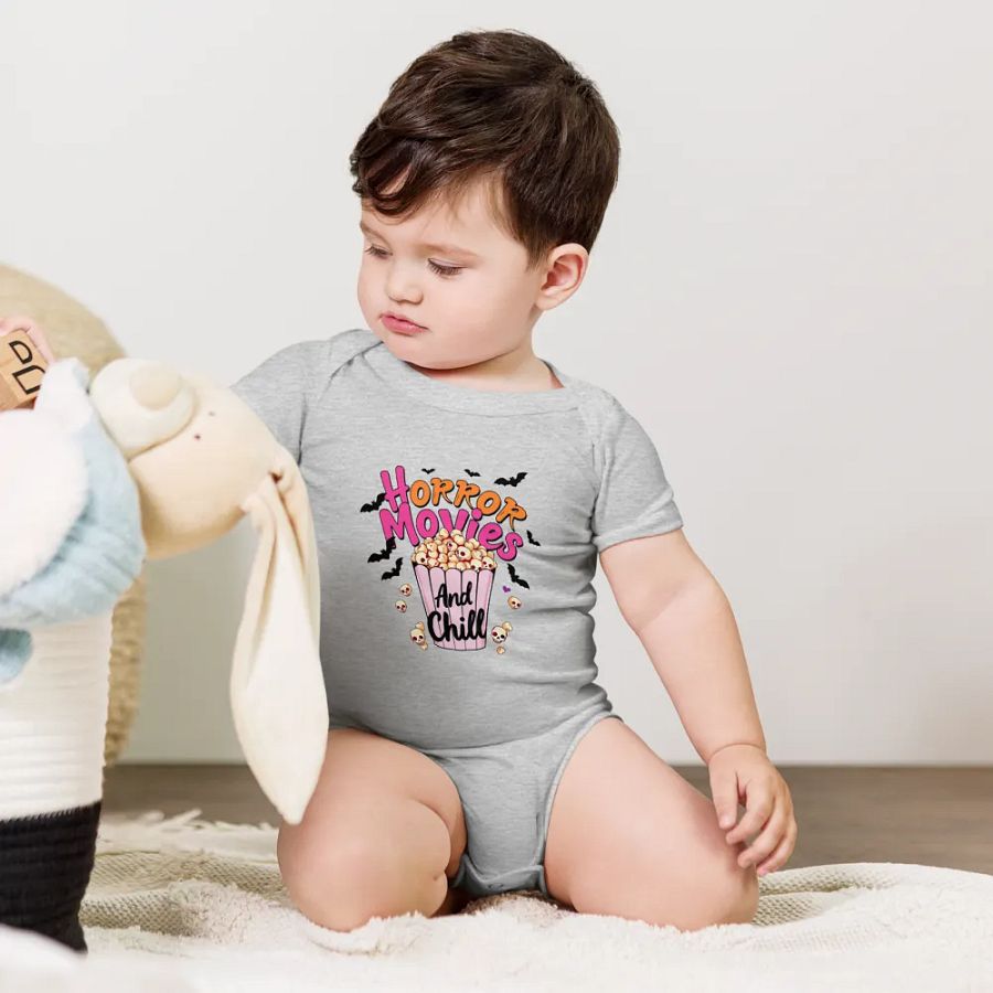 Horror Movies And Chill Baby Romper Onesie product image (5)