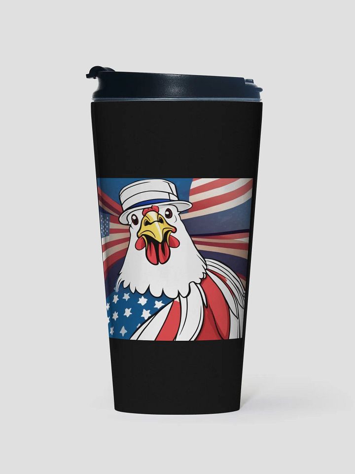 Patriotic Rooster Stainless Steel Travel Mug product image (1)
