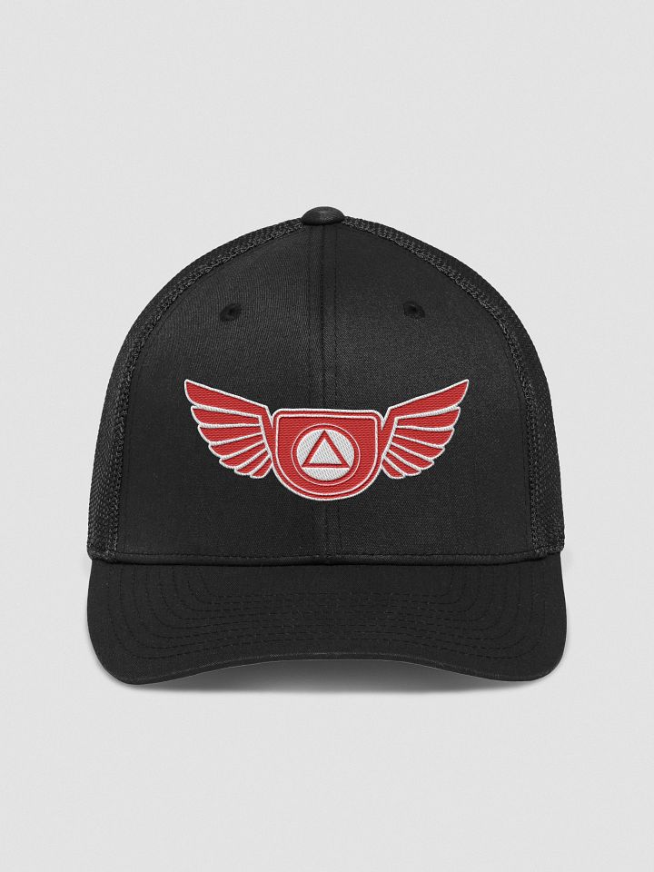 Guardian Angel Wings Trucker Hat with Red Color Accent product image (1)