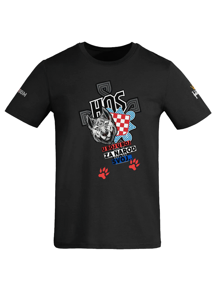 Patriot Nedo Boss Crna Hrvatska Vojska Crna Legija Crown Tee product image (1)