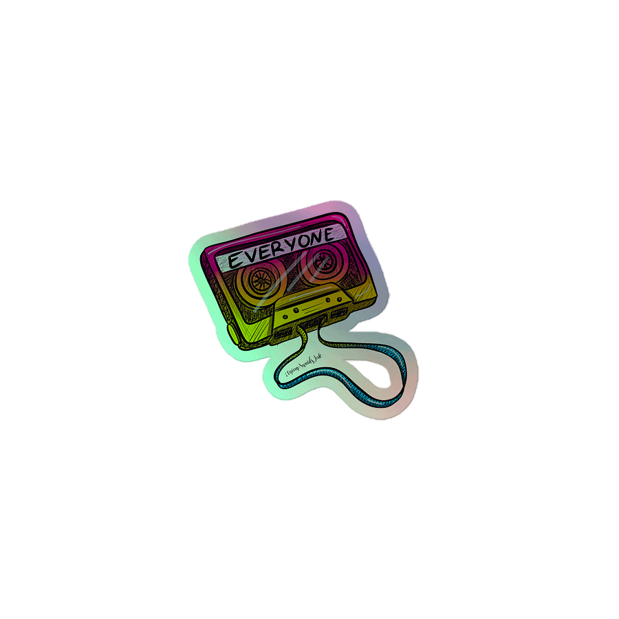 Pansexual Mix Tape- Holo Sticker product image (1)