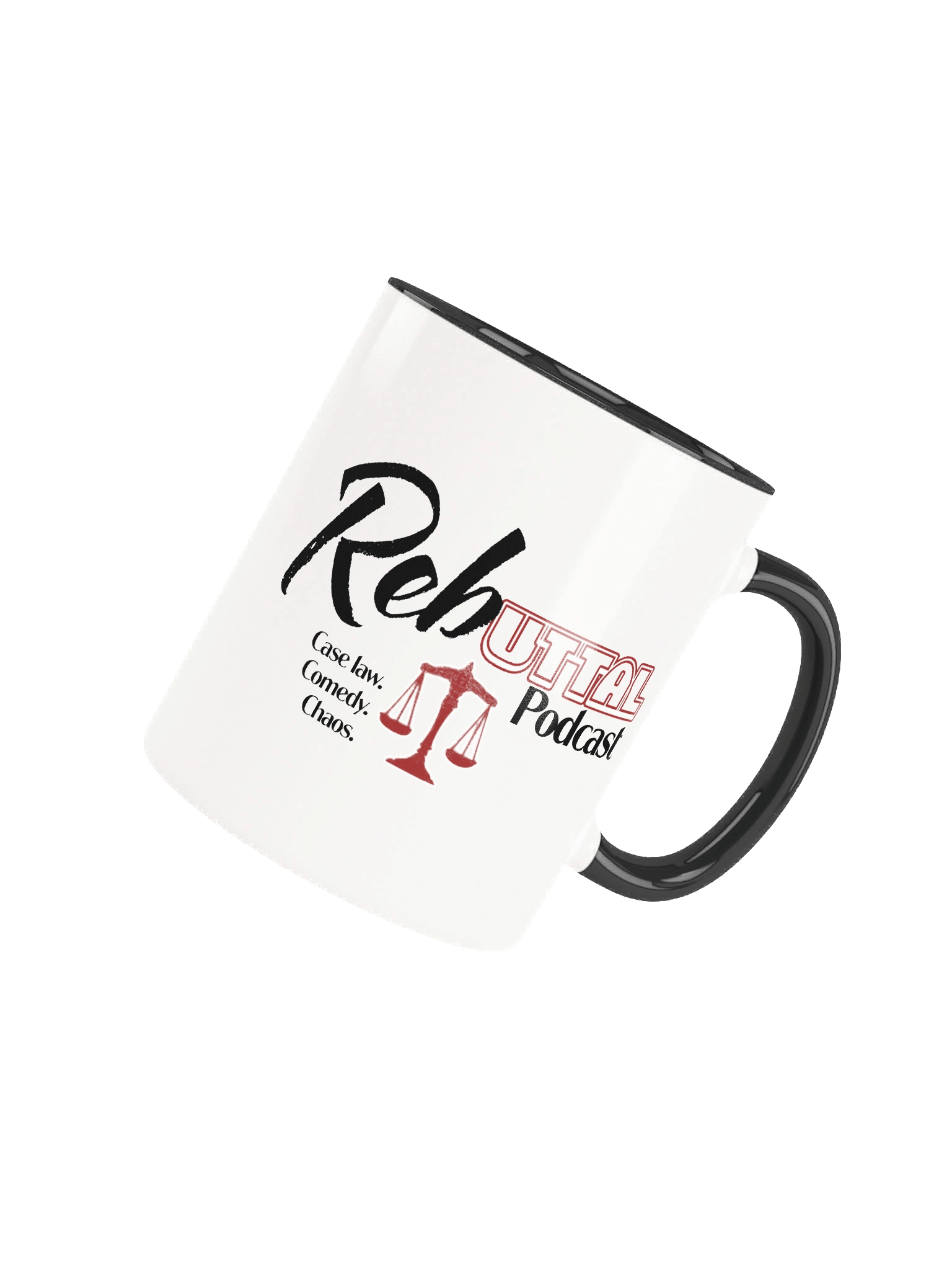Rebuttal Podcast White & Black Ceramic Mug product image (5)