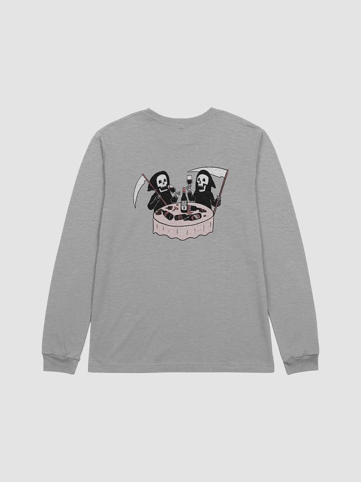 Glou-Glou Grim Reapers Gray Long Sleeve T-Shirt product image (1)