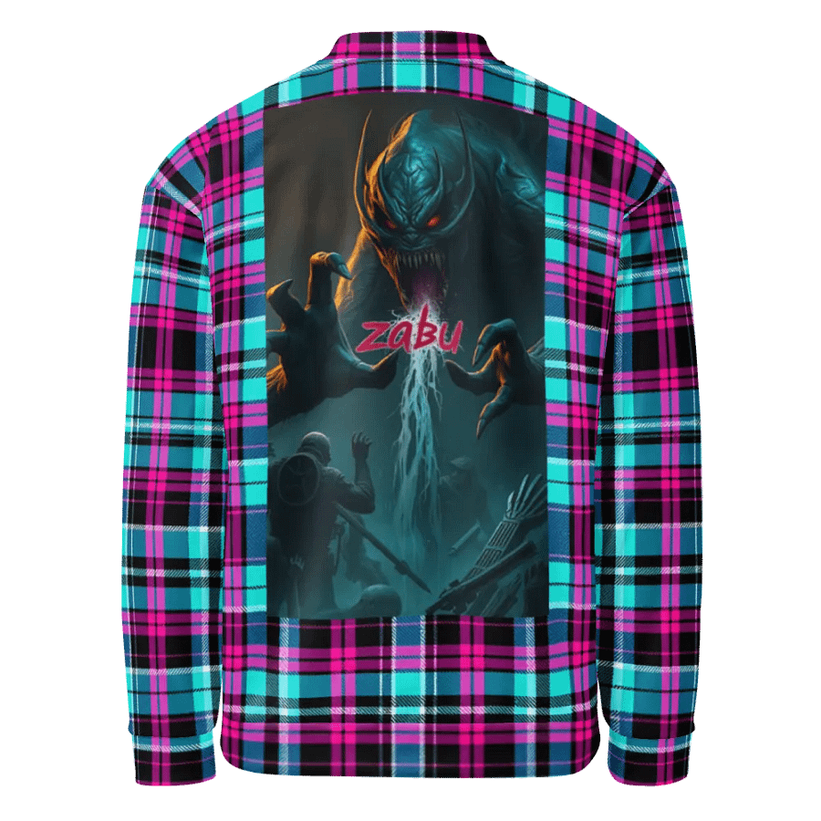 Vivid Checkered Chaos Bomber Jacket product image (2)