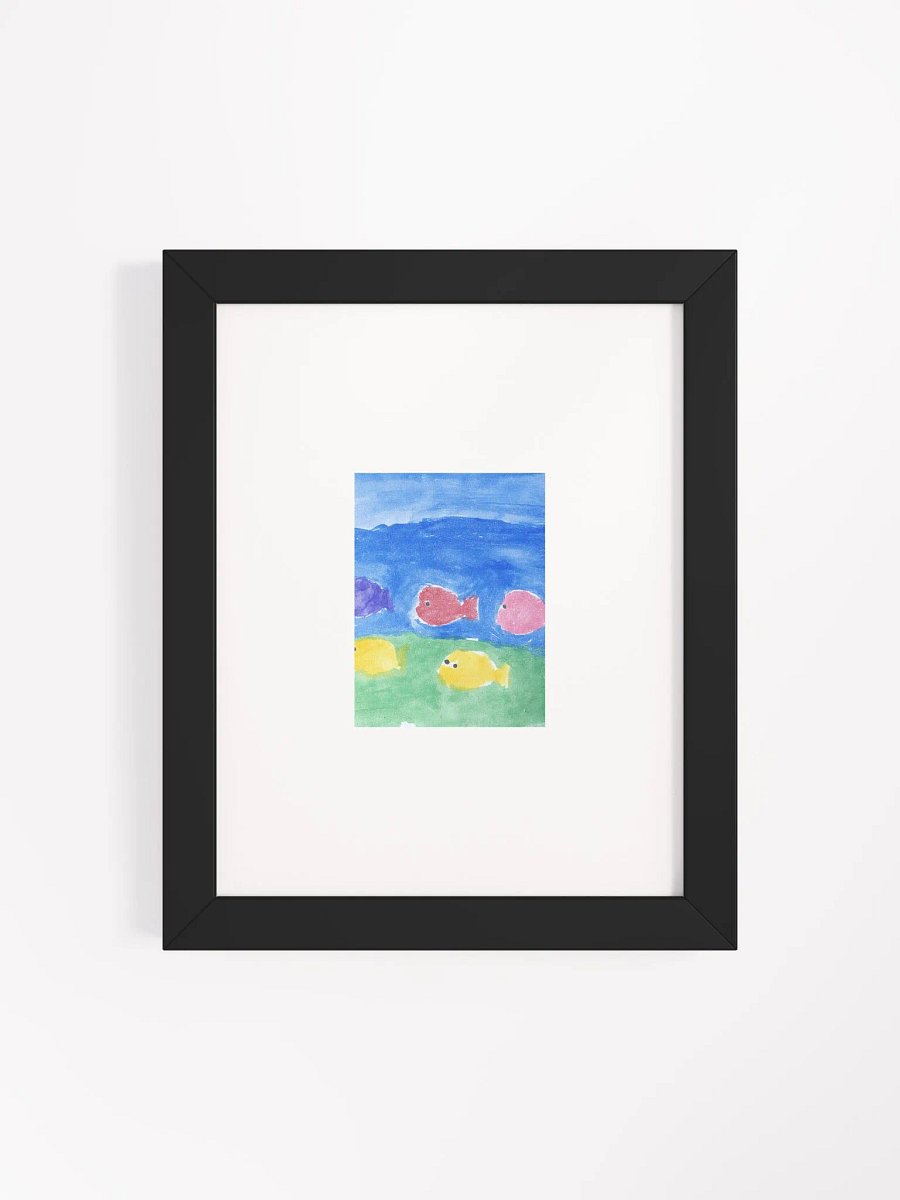 Colorful Ocean Fish Watercolor Art Print | Kids Ocean Wall Art | Underwater Sea Life Poster | Autism-Inspired Artwork product image (39)