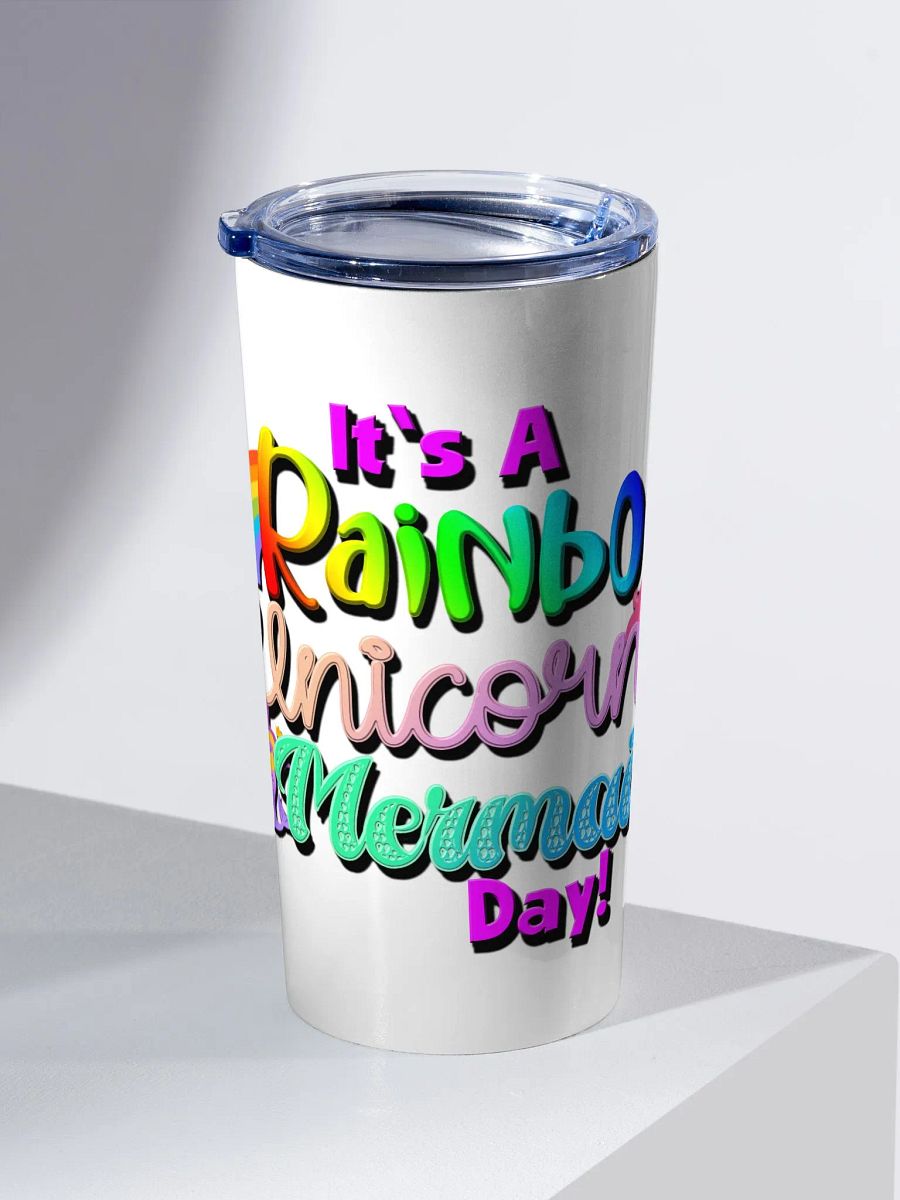 Rainbow Unicorn Mermaid 20oz Tumbler product image (2)