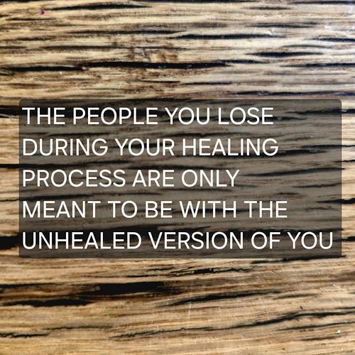 When you start healing from trauma and setting boundaries, you will lose those who don't want you to evolve... much less them...
