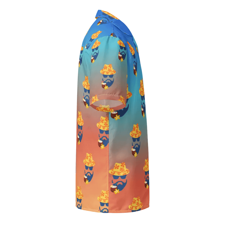 The Jon Hawaiian Shirt- Blue/Orange product image (8)