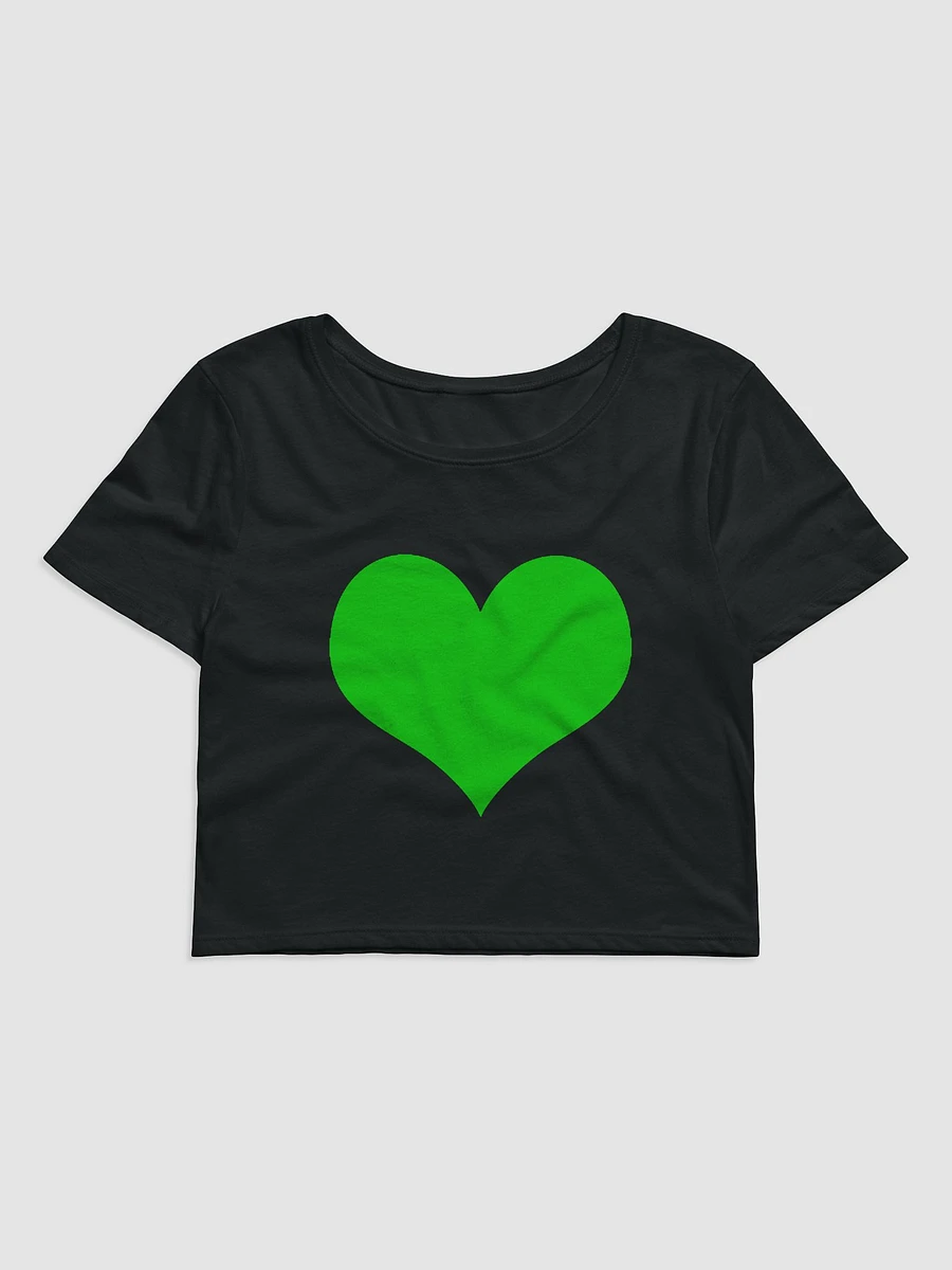 Heartless Green Screen Streamer Short Sleeve Crop T-Shirt product image (1)