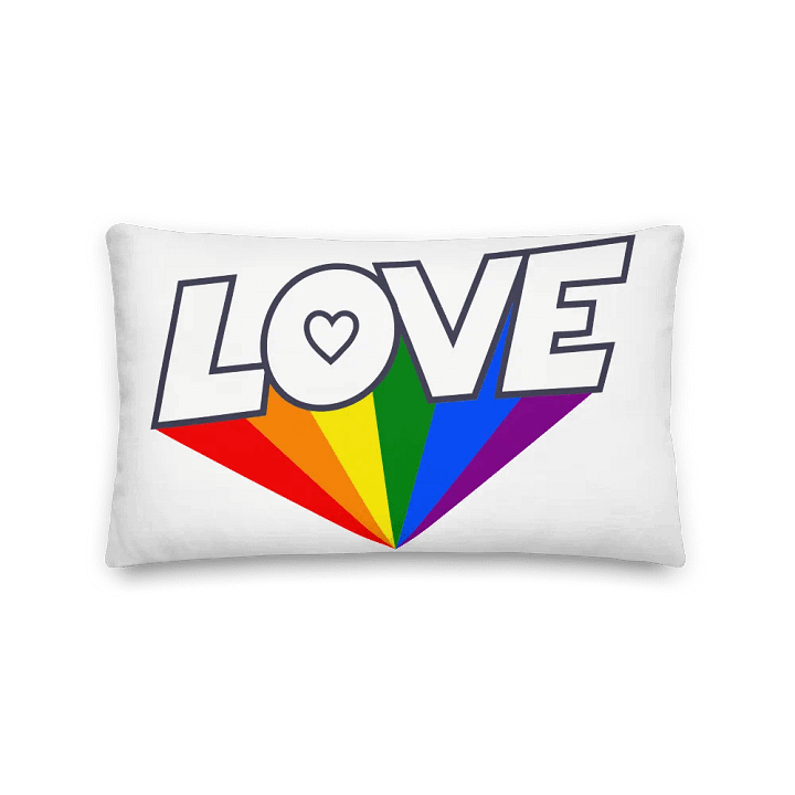 Rainbow Stripes All-Over Pillow product image (5)
