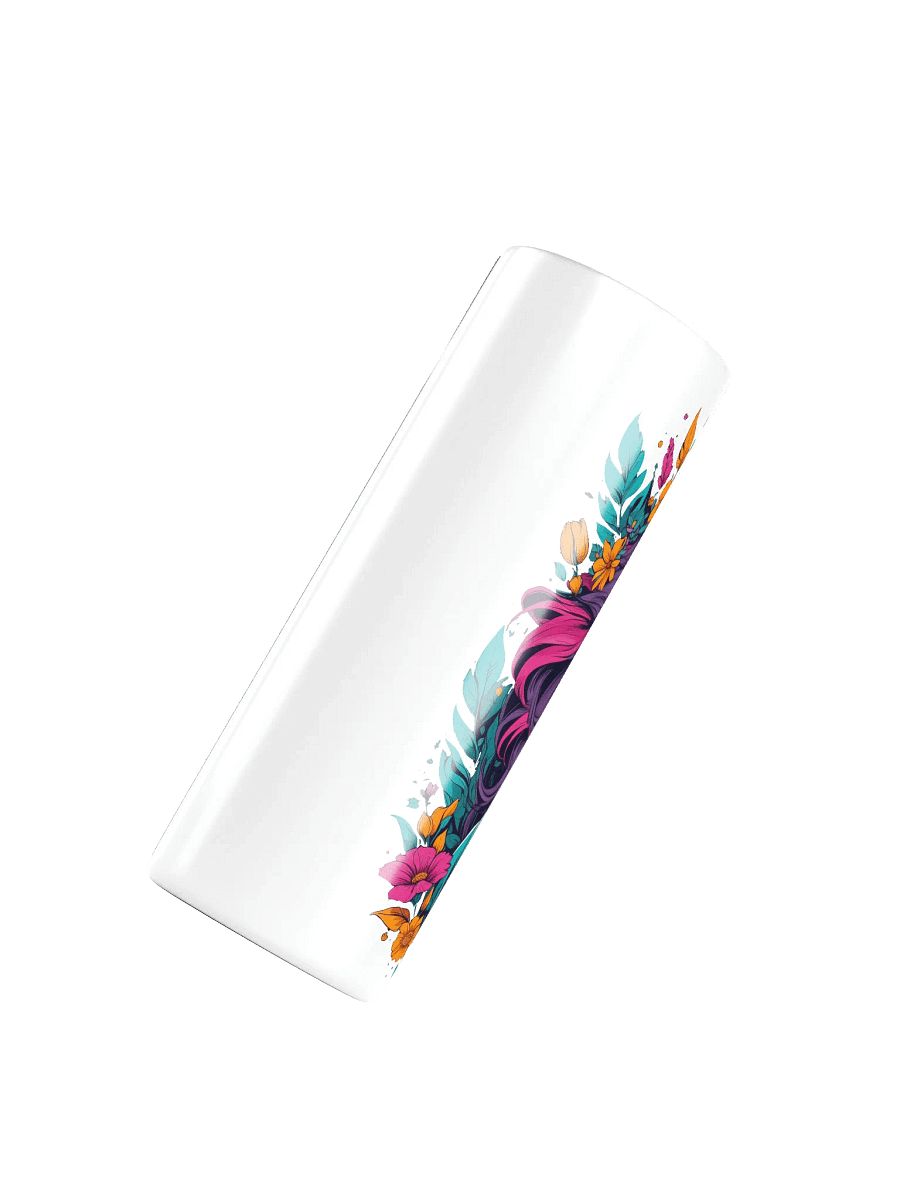 Bloomcore Flower Girl 20 oz Skinny Stainless Steel Tumbler - White - v2 product image (4)