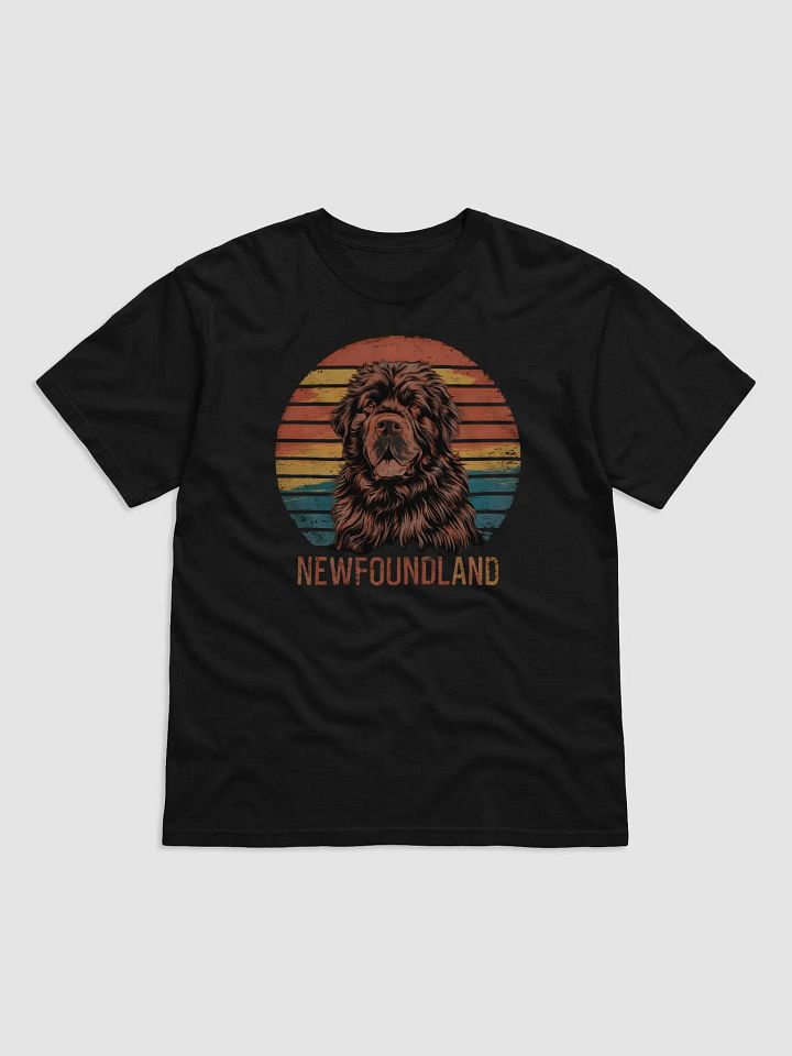 Vintage Newfoundland Dog Lover T-Shirt - Soft Cotton Casual Tee product image (1)
