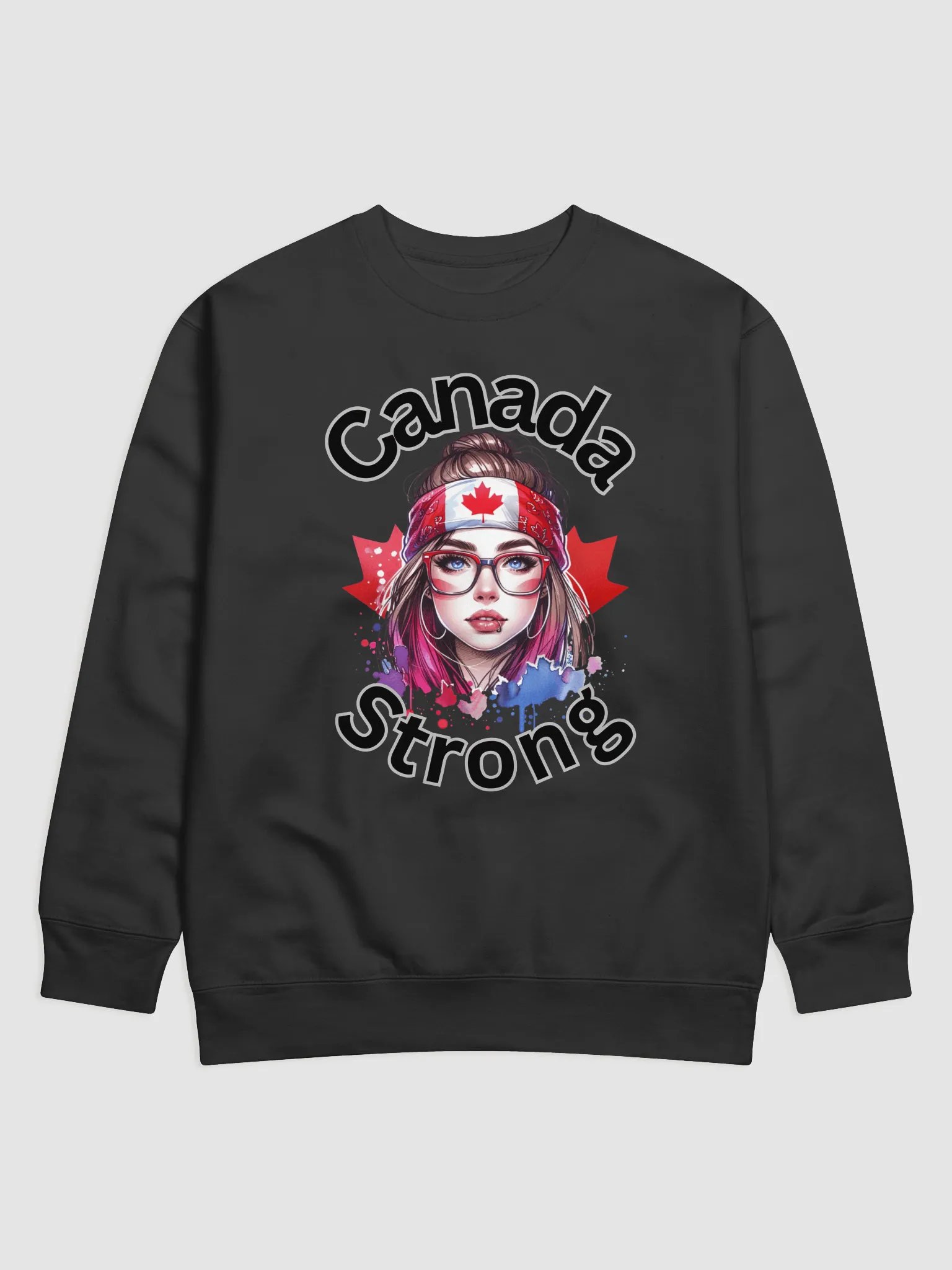 Canada Strong Pink Hair Sweatshirt product image (2)