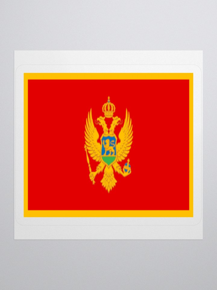 Exclusive Montenegrin Flag Kiss-Cut Sticker by TDS Music product image (2)