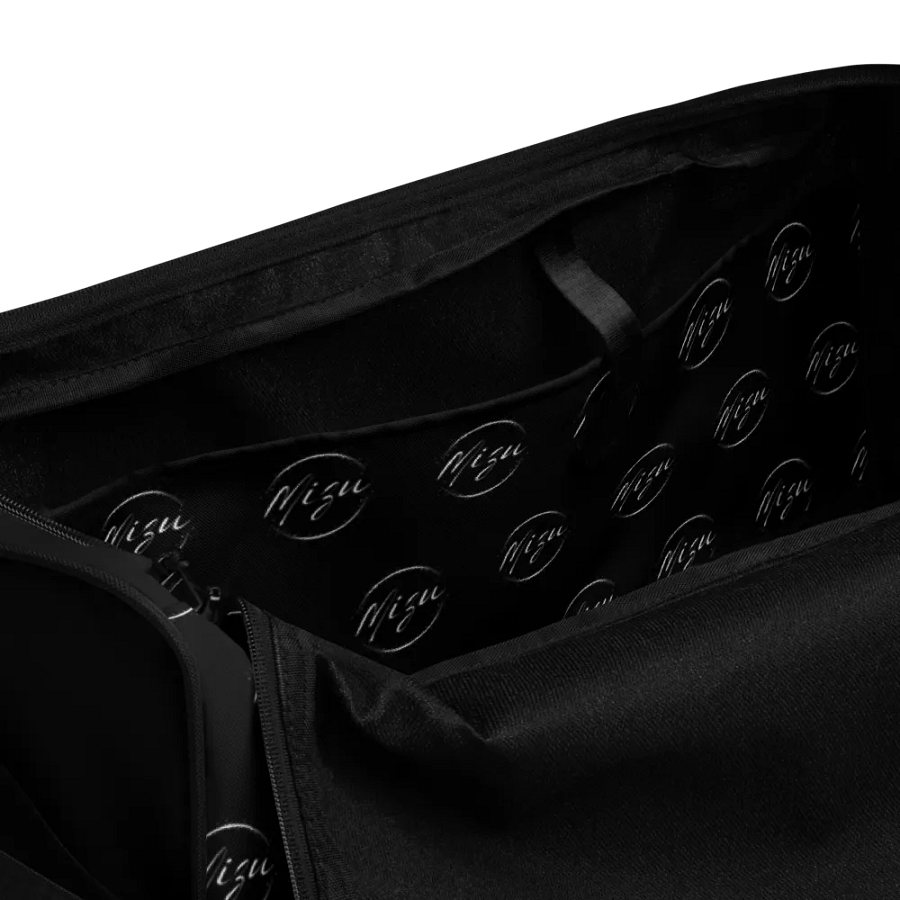 Duffle Bag, Black w/ Patterned White Logo product image (9)