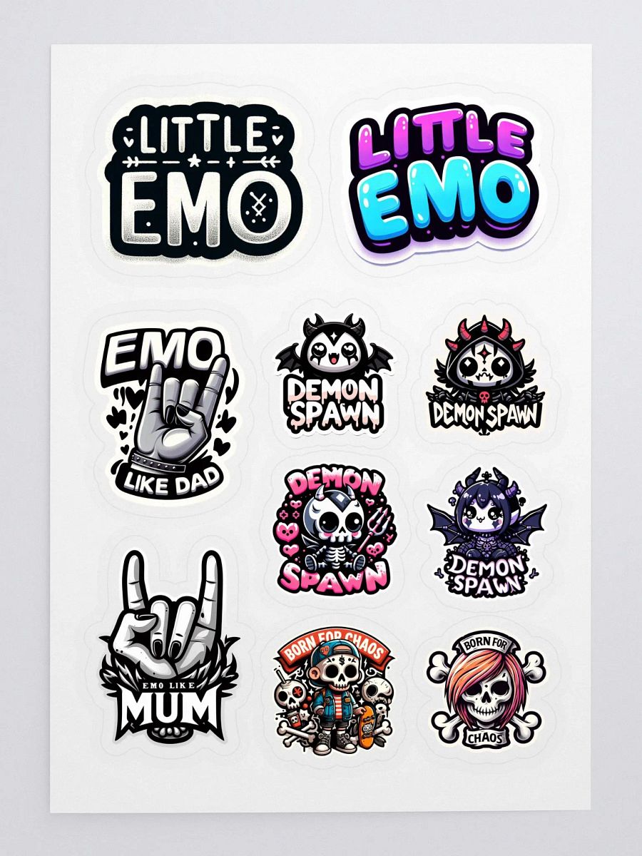 Little Emo's Sticker Sheet product image (3)
