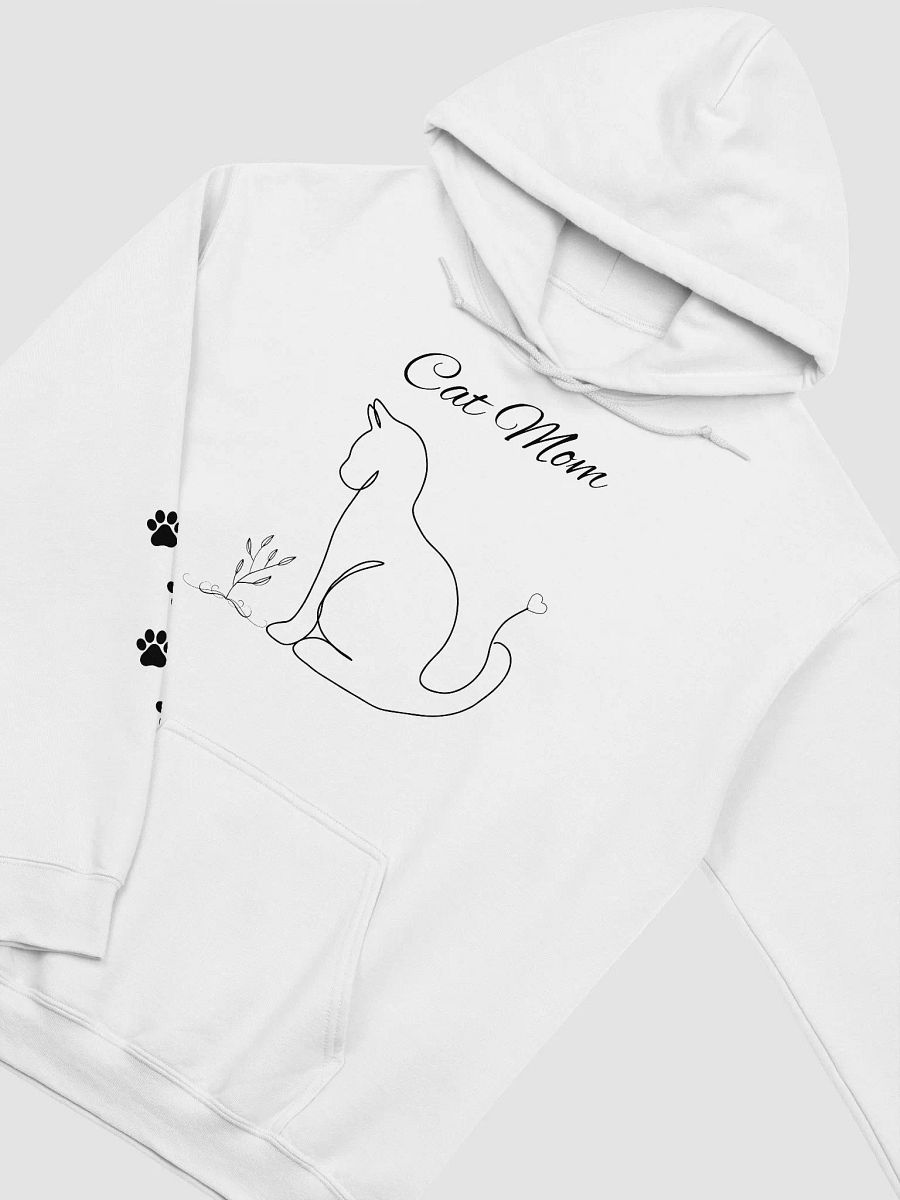 Cat Mom Line Art Unisex Hoodie product image (3)
