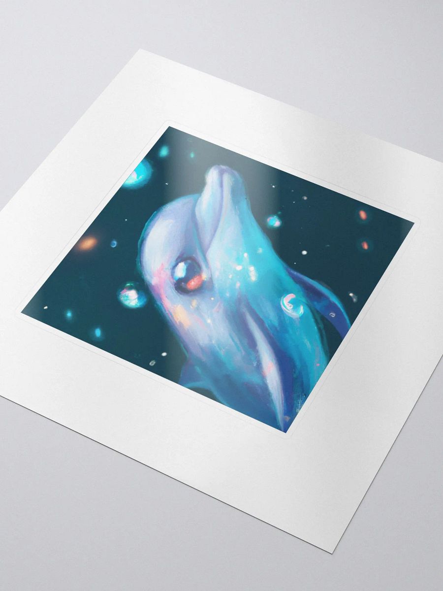 Cute Galactic Dolphin Alpha Sticker product image (3)