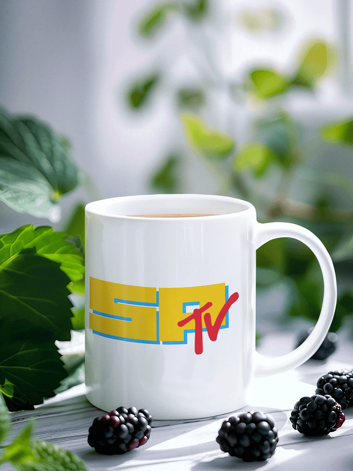 SPTV Logo White Glossy Mug product image (1)