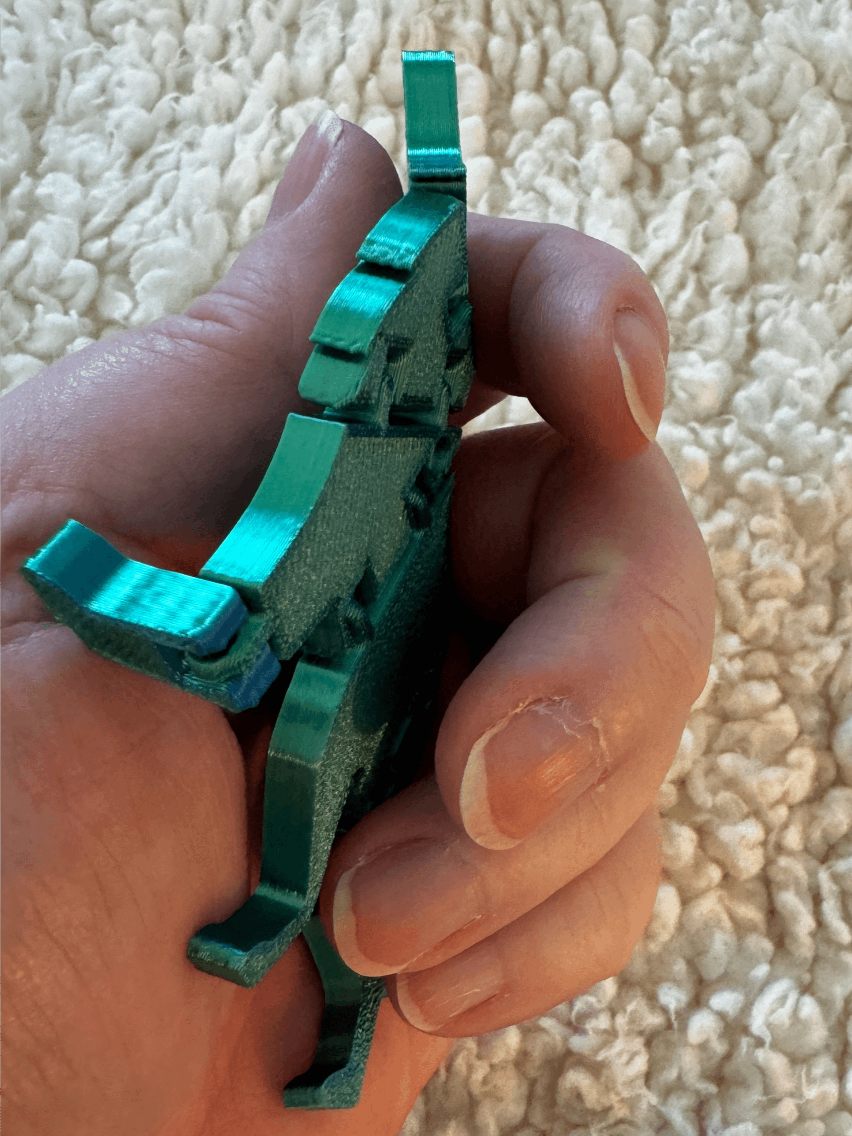 Howling Wolf PLA 3D Printed Flexi — 13 TO LIFE Keychain product image (4)