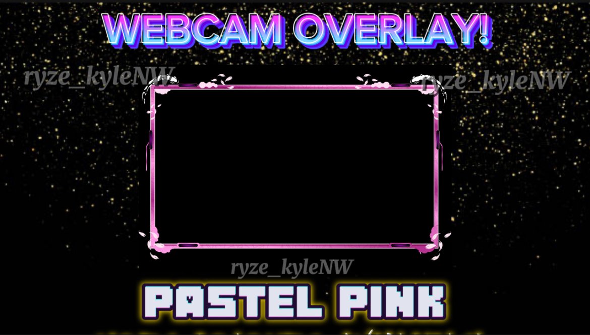 Webcam Overlay PASTEL PINK product image (1)