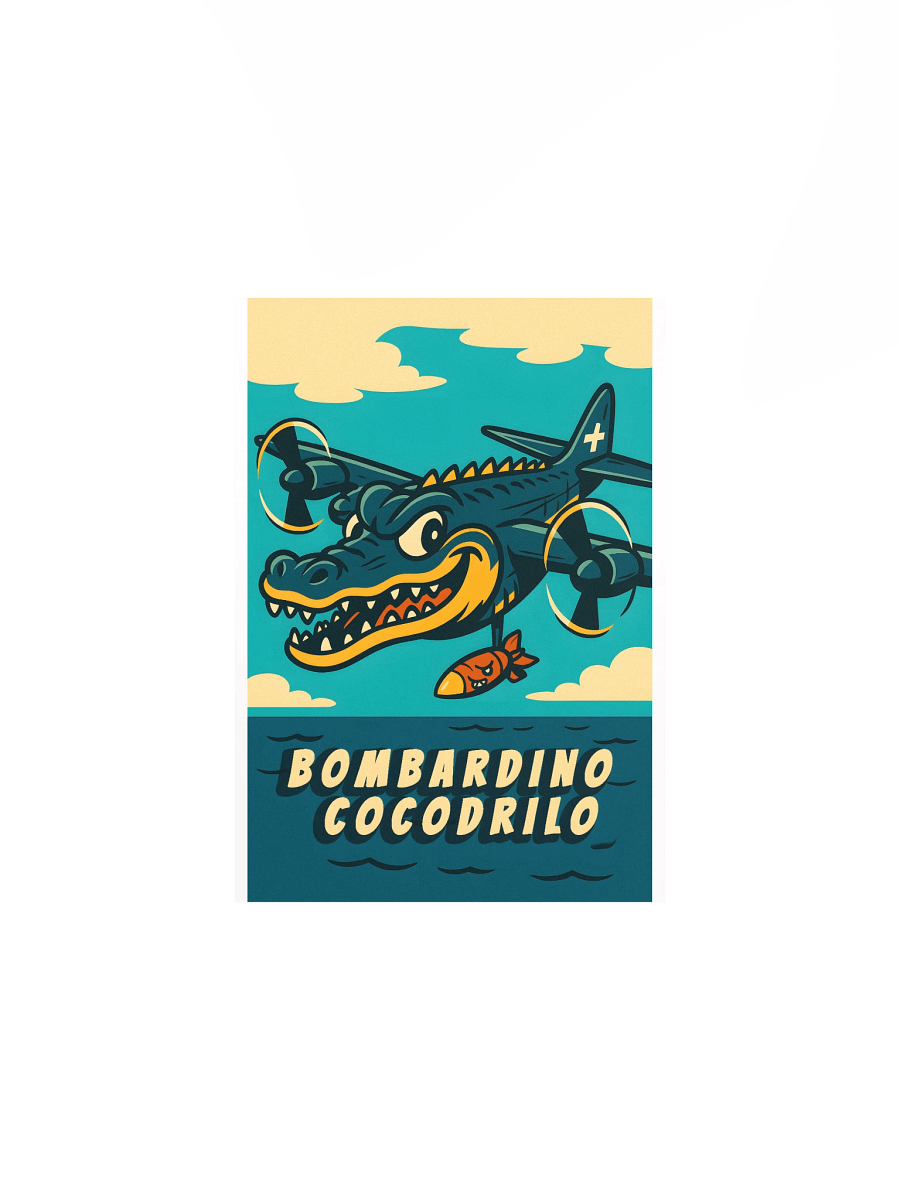 Bombardino Cocodrilo Sky Adventure Poster product image (1)