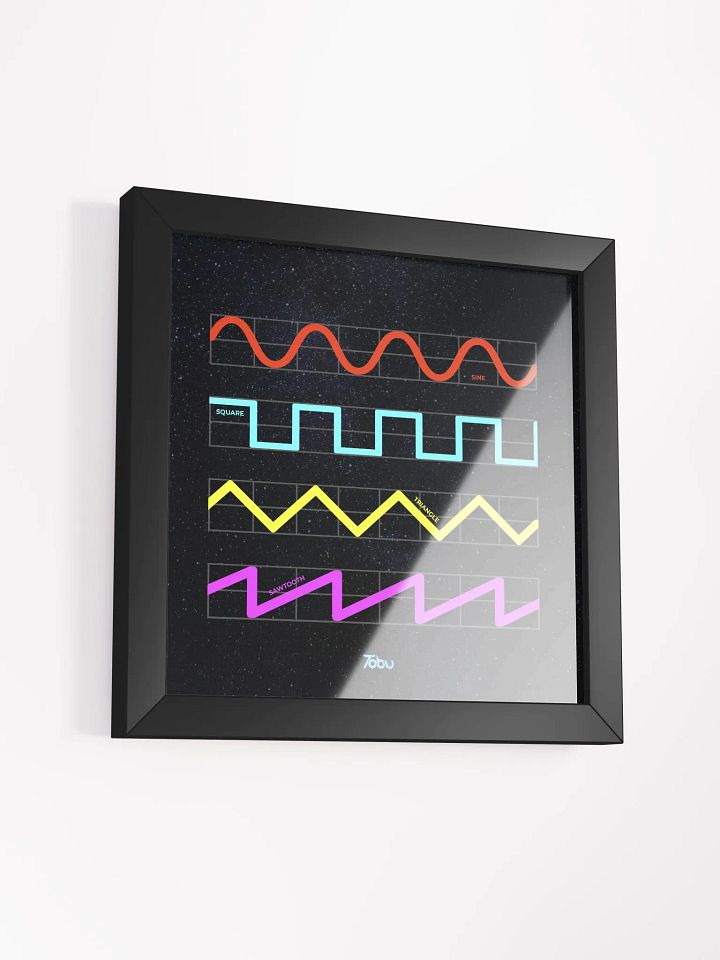 Tobu Oscillator Waveforms Galaxy Framed Poster product image (1)