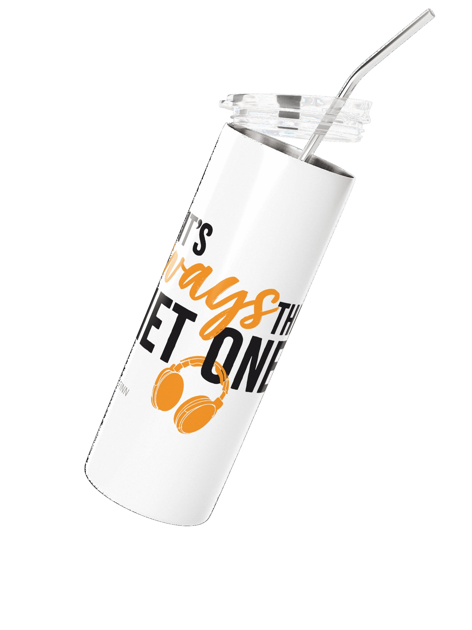 It's Always The Quiet Ones Stainless Steel Tumbler (White) product image (2)