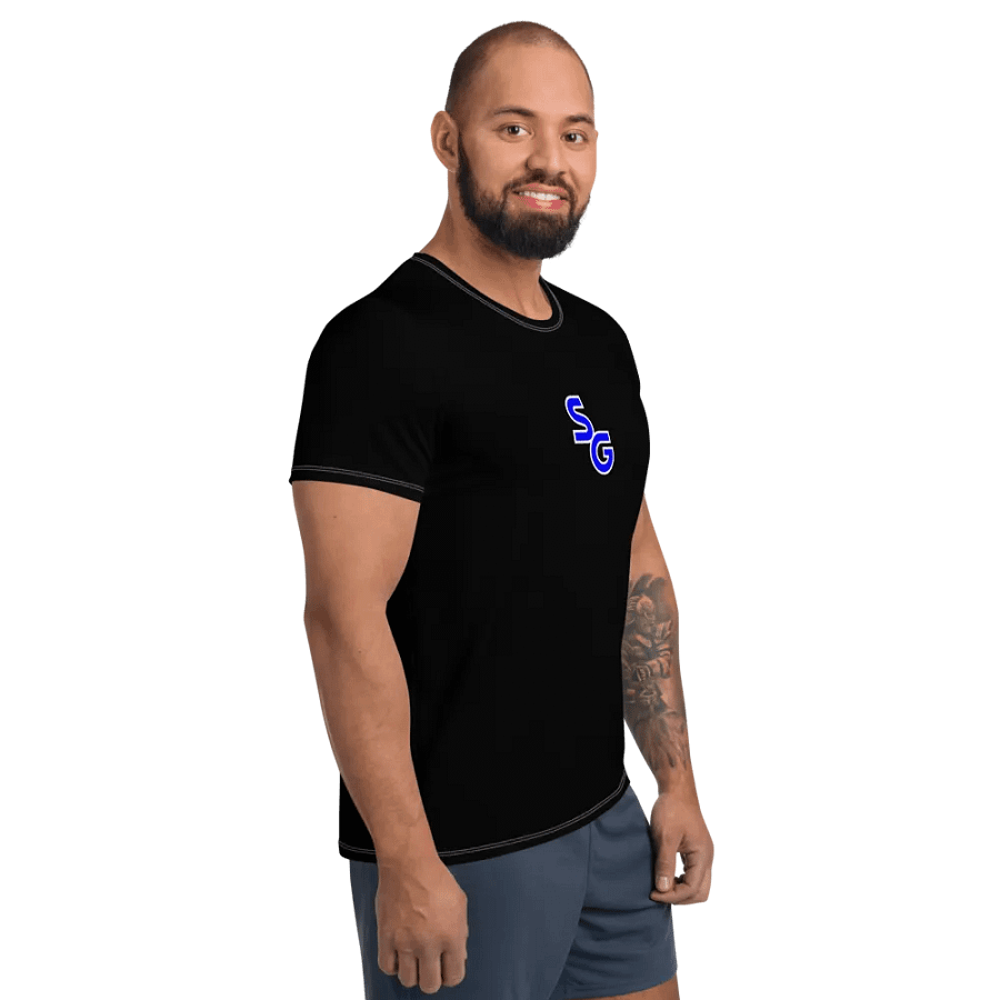 SG Blue Logo Black Athletic Tee product image (4)