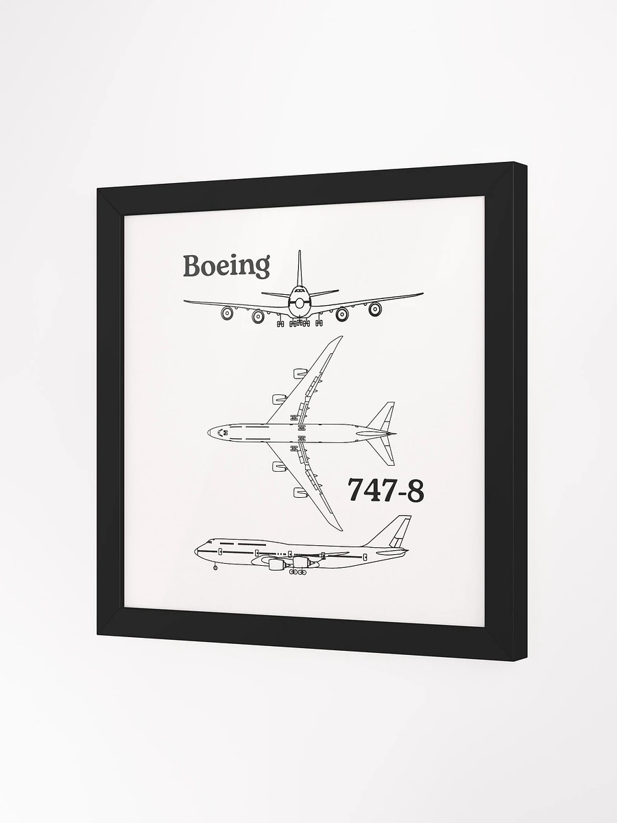 Boeing 747-8 Blueprint Framed Poster product image (11)