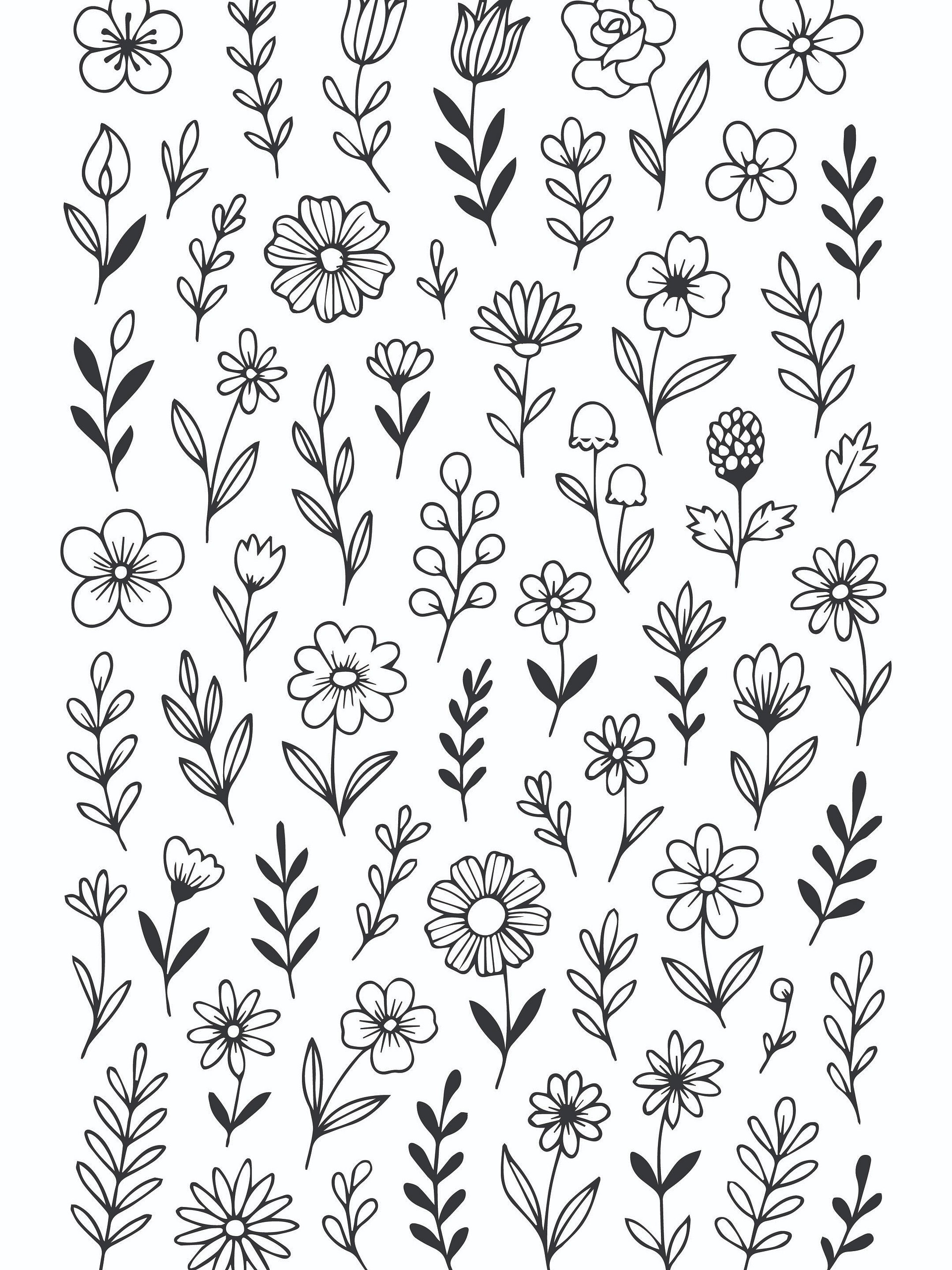 150+ Minimalist Botanical Flowers And Leaves Single Line Art for Download product image (3)
