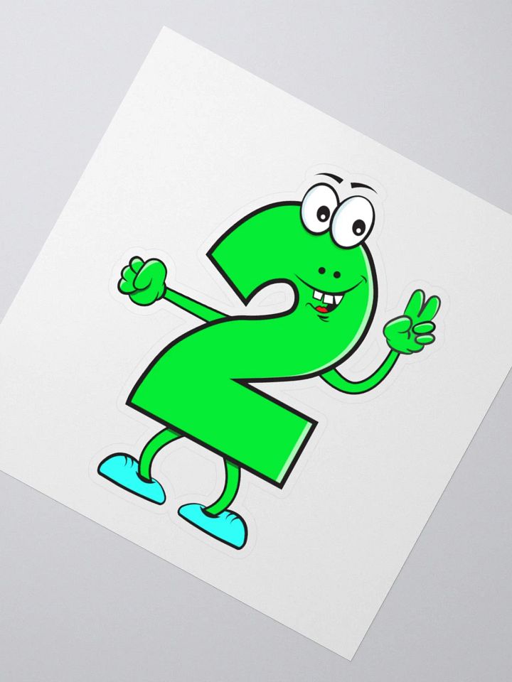 NUMBER 2 THUMBS-UP STICKER product image (5)