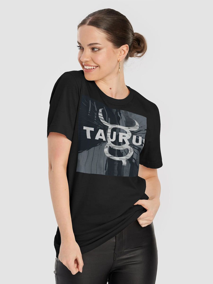 Taurus Zodiac Unisex T-Shirt with Abstract Design product image (9)