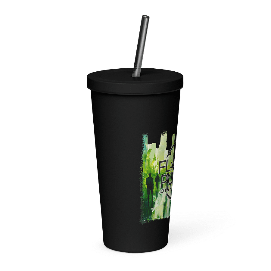 Flower Power Insulated Tumbler with Straw product image (4)