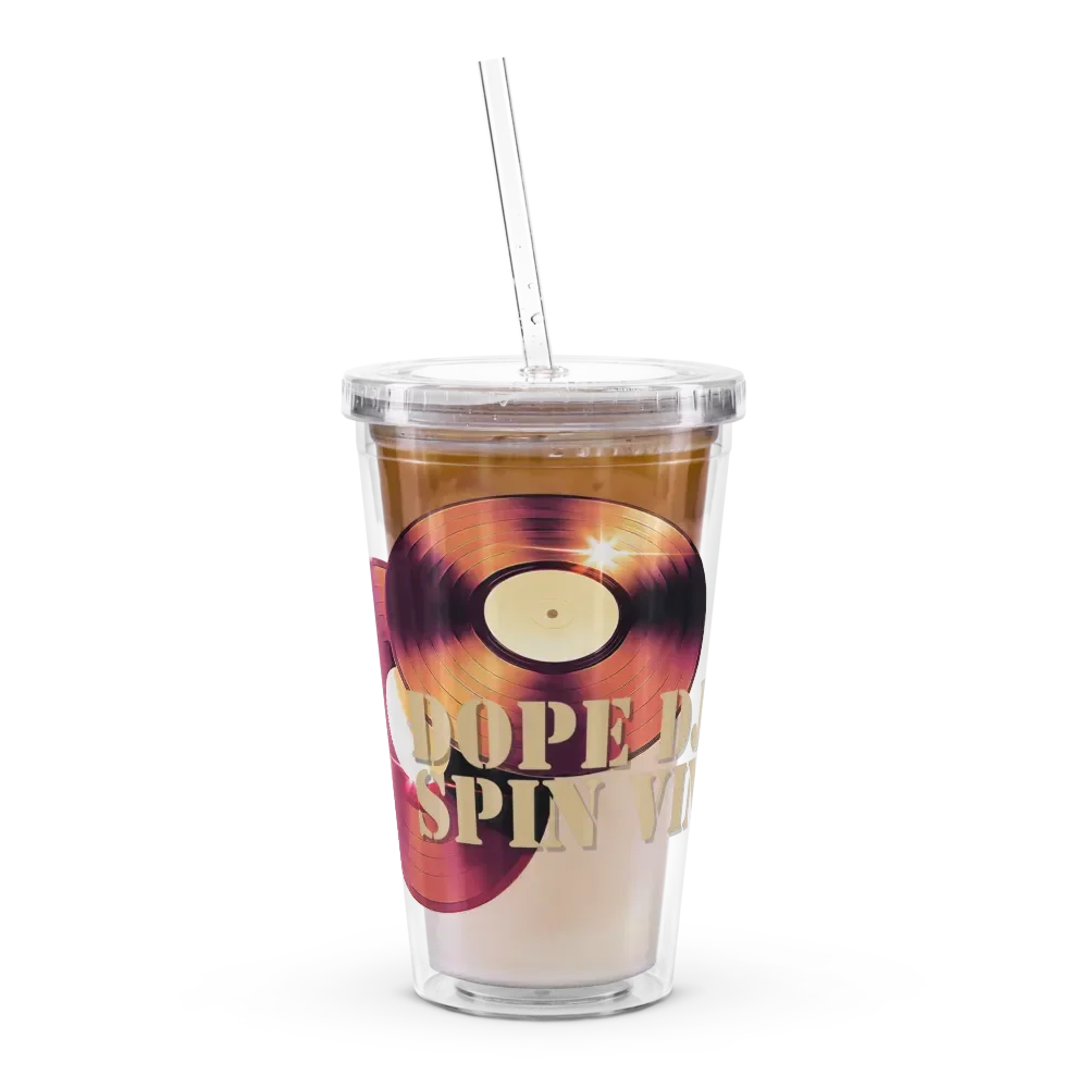 DOPE DJS SPIN VINYL Double Wall Tumbler product image (8)