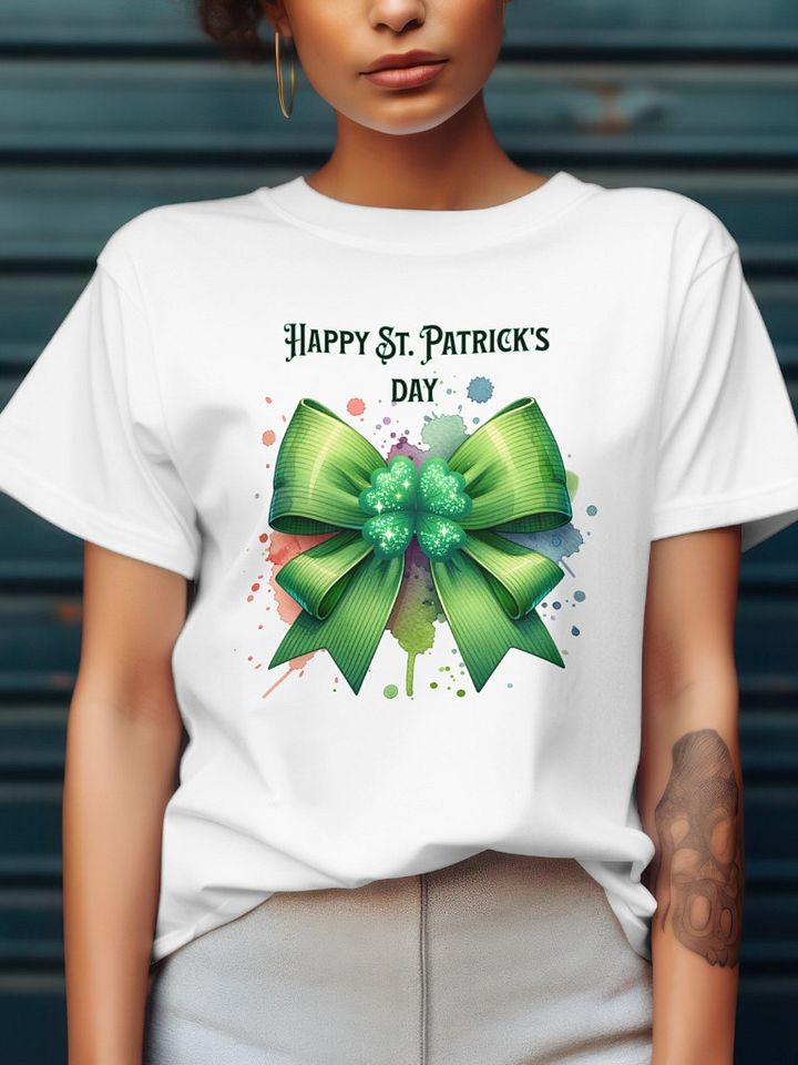 Shamrock Splatter St. Patrick's Day Tee product image (1)