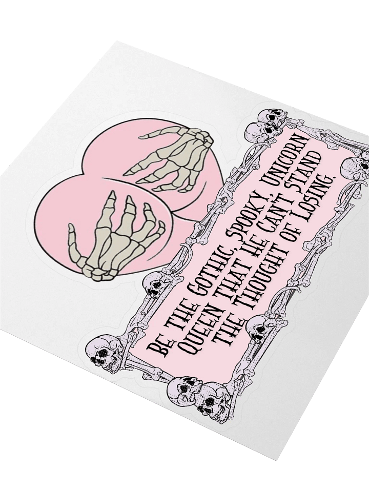 Dark Female Empowerment Kiss Cut Sticker product image (1)