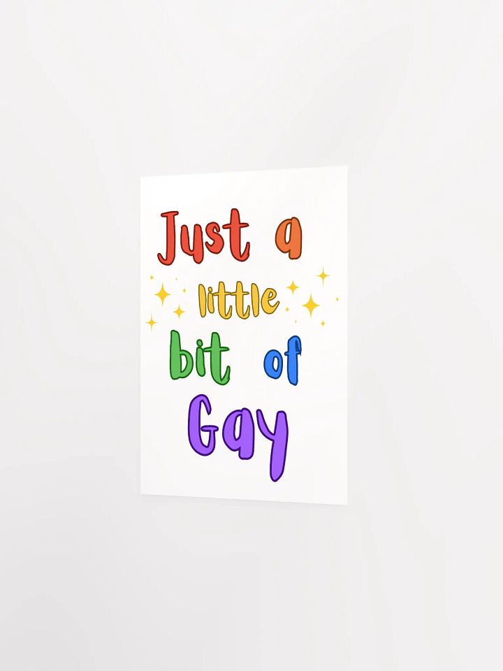 just a little gay poster product image (2)