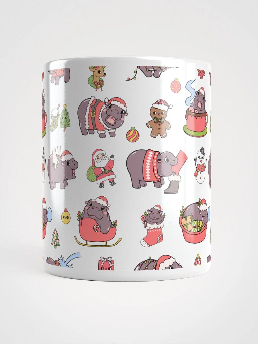 MOODENG'S CHRISTMAS WHITE GLOSSY MUG! product image (6)