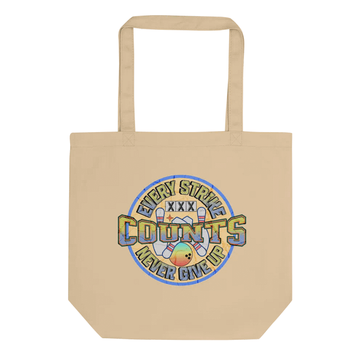 Every Strike Counts Bowling Vintage Motivation Tote Bag product image (1)