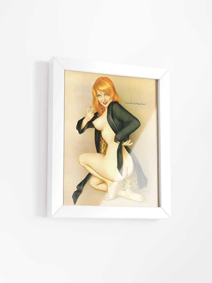 Alluring ginger pinup Art by Alberto Vargas Framed Print product image (22)