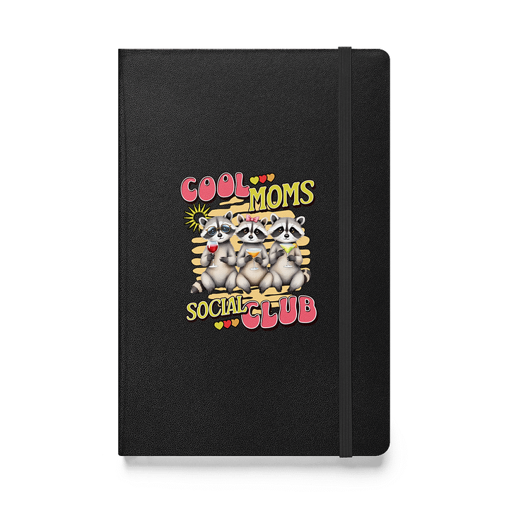 Cool Moms Social Club Raccoon Cocktail Hardcover Notebook product image (1)