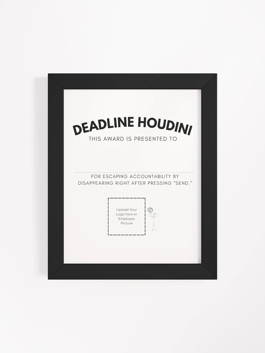Deadline Houdini Award Framed Poster product image (23)