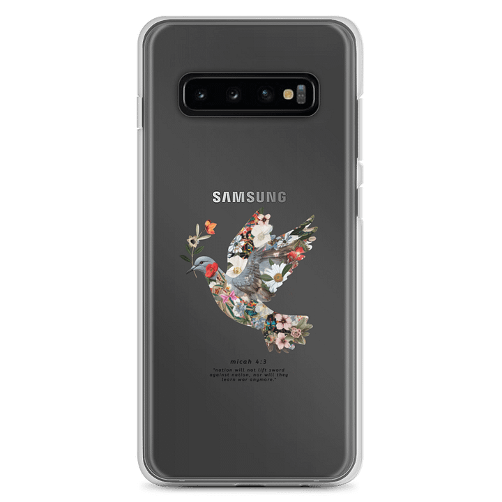 Floral Peace Dove | Micah 4:3 Samsung® Clear Case product image (7)