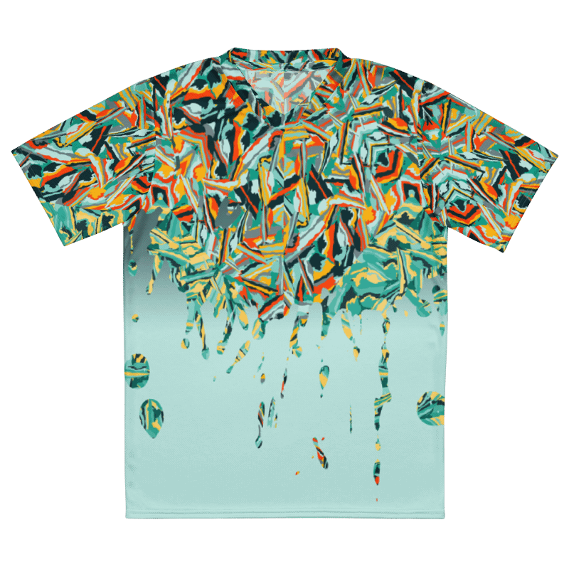 Colorful Destruction | Recycled Unisex Sports Jersey product image (5)